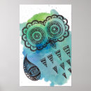 Recherche de aquarelle hibou posters Mignon