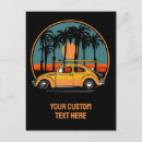 Recherche de surfeurs cartes postales Coucher de soleil
