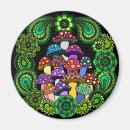 Recherche de mandala coloré magnets Psychédélique