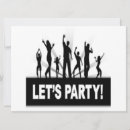 Recherche de silhouette de danseurs invitations Fête
