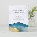 Recherche de mountain mariage invitations Aquarelle montagnes