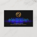 Recherche de impulsions cartes visite Électricien