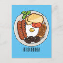 Recherche de oeufs plat cartes postales Petit déjeuner