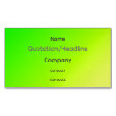 Recherche de vert jaune cartes visite Customer