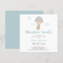 Recherche de blue teddy bears baby shower invitations Montgolfière