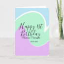 Recherche de 1 anniversaire cartes Calligraphie typographie élégante