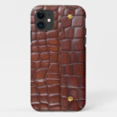 Recherche de cuir crocodile iphone coques Brun