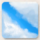 Zoek naar wolken onderzetters Blauw