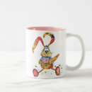 Recherche de lapin drôle tasses Rose