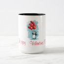 Recherche de valentines tasses Pingouin