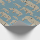 Recherche de rhinocéros papier cadeau Safari