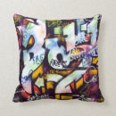 Recherche de culture pop coussins Graffiti
