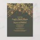 Recherche de vert olive or invitations Couple