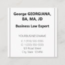 Recherche de coordonnateur cartes visite Minimum