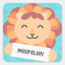 Recherche de dessin de lion autocollants Pour enfants