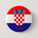 Recherche de drapeau croate badges Patriotique