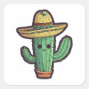 Recherche de dessin de cactus autocollants Drôle