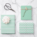 Recherche de menthe papier cadeau Rayures