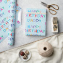 Recherche de papa de joyeux anniversaire papier cadeau Papier d'emballage d'anniversaire
