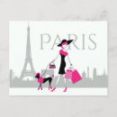 Recherche de caniche rose cartes postales Tour eiffel