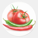 Recherche de tomates rouges autocollants Sauce