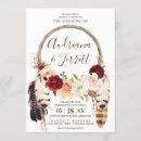 Recherche de dreamcatcher rose invitations Boho