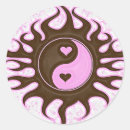 Recherche de coeur de tatouage autocollants Rose