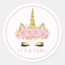 Zoek naar gezicht baby stickers Meisje baby shower