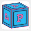 Recherche de lettres p autocollants Pour enfants