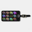 Recherche de éléphant coloré bagages étiquettes Élégant