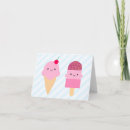 Recherche de cornet de crème glacée vœux cartes Nourriture
