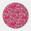 Recherche de coeur abstrait magnets Coloré