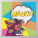 Zoek naar pop cat kunst Retro