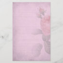 Recherche de papier à lettres rayé Rose
