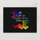 Recherche de abeille colorée cartes postales Miel