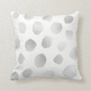 Recherche de pois gris et blanc coussins Polka