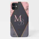 Recherche de marbre gris iphone coques Monogramme