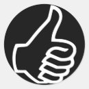 Recherche de geste autocollants Noir et blanc
