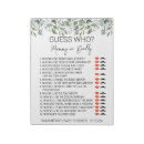 Recherche de shower games Baby shower game