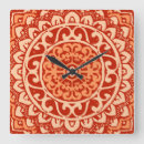 Recherche de mandala orange horloges Sud ouest
