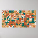 Recherche de géométrique moderne posters Mur