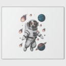 Recherche de astronaute papier cadeau Chiens