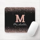 Recherche de noir et or tapis souris Monogrammaire