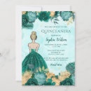 Zoek naar turquoise quinceanera uitnodigingen Glitter