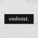 Recherche de violoniste cartes visite Professionnel