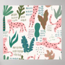 Recherche de empreinte de léopard rose posters Tropical
