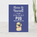 Zoek naar grappige pugs kaarten Hondje