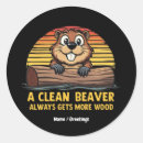 Zoek naar grappige bever stickers Hout