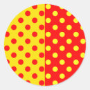 Zoek naar gele stippen stickers Patroon