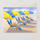 Recherche de parapluie coloré cartes postales Plage